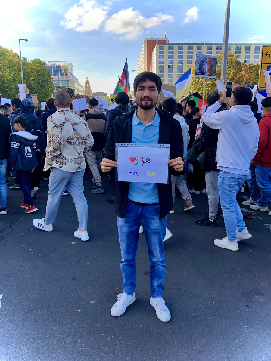 RahmatRafee's tweet photo. Thousands of people have participated in a big March in Berlin 🇩🇪 and shouted #StopHazaraGenocide in Afghanistan. 09 October 2022 https://t.co/k2vYJRf7yb