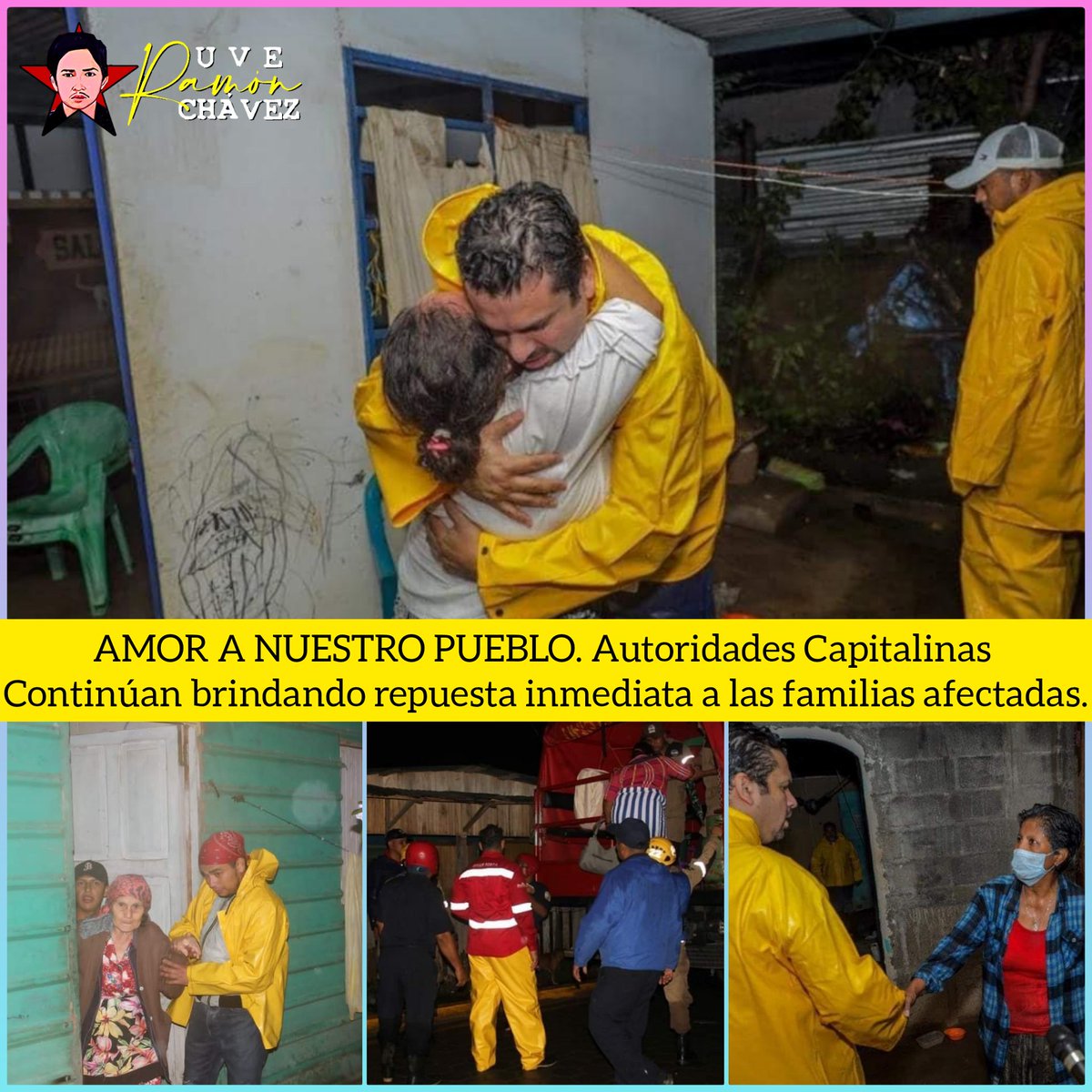 ! Amor a nuestro Pueblo!
Autoridades capitalinas continúan recorriendo todos los sectores afectados de #Managua dando respuesta inmediata a las Familias en #Nicaragua 🇳🇮.

Amor, solidaridad, amor a nuestros hermanos.❤️🖤✌️

#UnidosEnVictorias
#2022EsperanzasVictoriosas