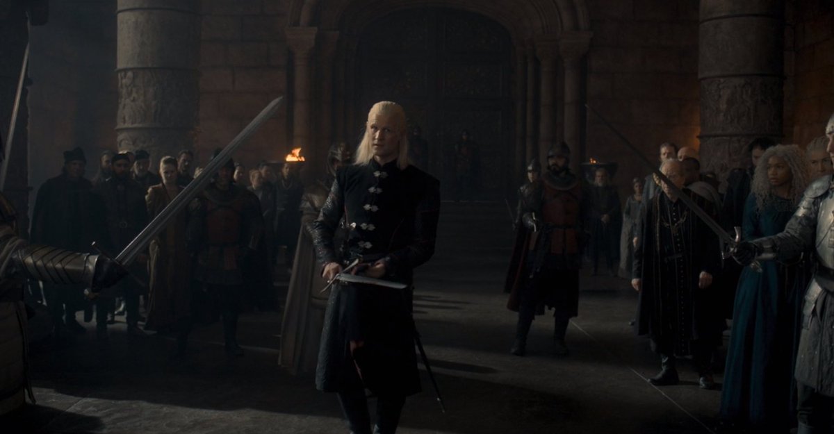 ladywevenstar's tweet image. The greatest "keep my wife's name out of your fucking mouth" #HouseOfTheDragon