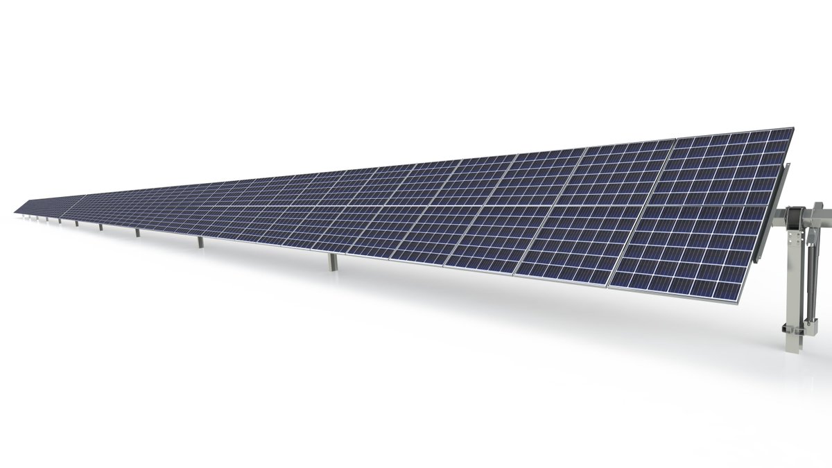 GoodFutureSola1's tweet image. #PVSolar #PVSolarSystem #PVBracket MG Solar Tracker is a 1P configuration design which is a very cost-effective design in the GF TRACKER family.