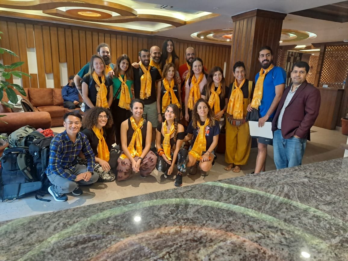 AimingL's tweet photo. It is never a good thing to say goodbye to anyone. But we have to say. Thank you so much for your joyful holiday trip with us. Have a beautiful journey. 
#nepaltrip #abcjourney #holidaytripwithus #hiking #adventuretime #abctrek #abctime #grouptrek #traveltogether #biki https://t.co/P7Yam5AQyh