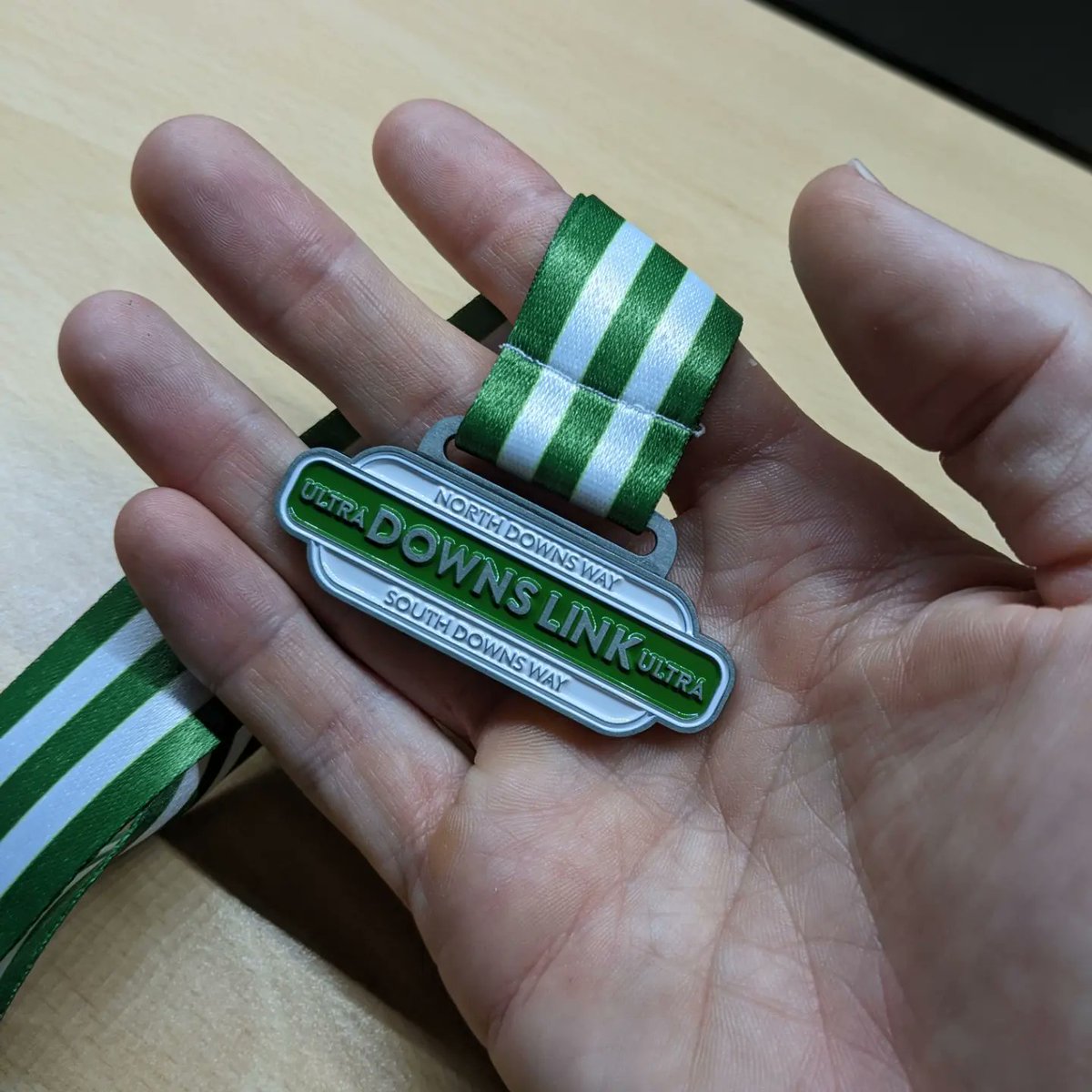 GavDraper's tweet photo. Medal Monday. The one that broke me. Won't be rushing to enter another Ultra in a hurry https://t.co/VsX5i3QYkE