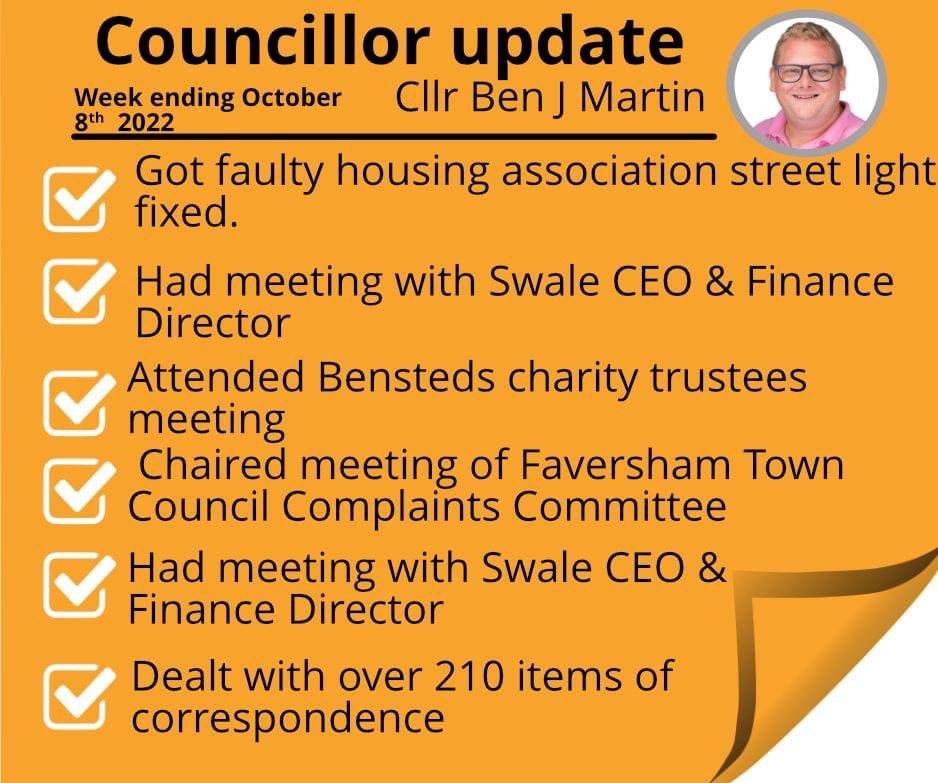 BenMartin_LD's tweet photo. A few of the things I've been doing this week. #Swale #workingforyou #watlingward #swale #kentlibdems #workinghardallyearround #swalelibdems #LibDems #sittingbourne #libdemcouncillor #Faversham #sheppey #WeeklyUpdate https://t.co/WhC0kE6KIG