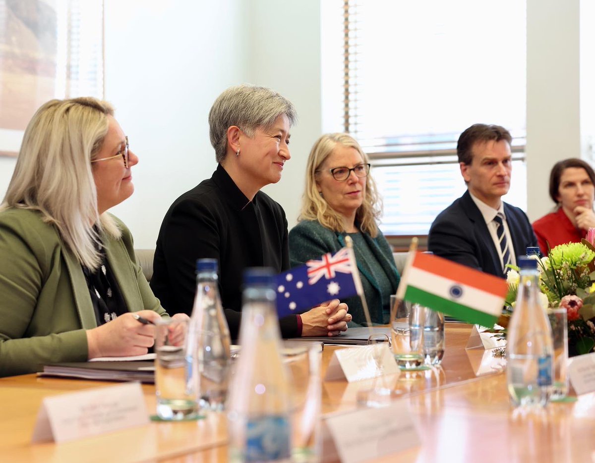 SenatorWong's tweet image. Very pleased to welcome my Indian counterpart and friend @DrSJaishankar to Australia for the Foreign Ministers&apos; Framework Dialogue today. 

For Australia, our partnership with India is critical to shaping the region we want - stable, prosperous and respectful of sovereignty.