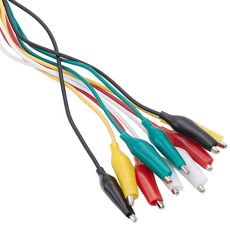 Best Selling 5 color Double-ended Crocodile Clips Cable Alligator Clip cable Testing Wire with 10pcs,If you need can feel free to contact me:
Web:youweitec.en.alibaba.com 
Wechat/Whatapp:+8613360648389
Email:sale02@youweic.com