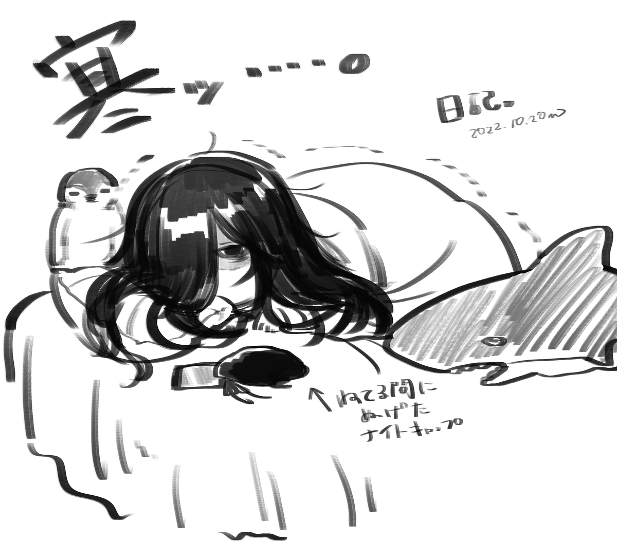 日記
今日もクソ寒くて布団から出るのに2時間ぐらいかかってしまった
あとそろそろ髪を切りに行きたい🤔 