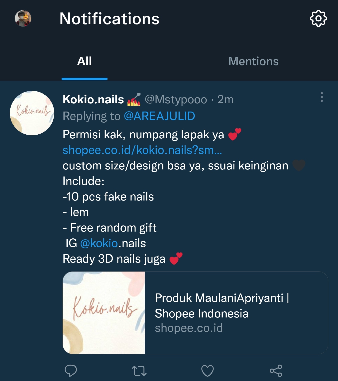 kio on Twitter "Boleh kio tegur gak sih kalau nganuin IG nya pake link