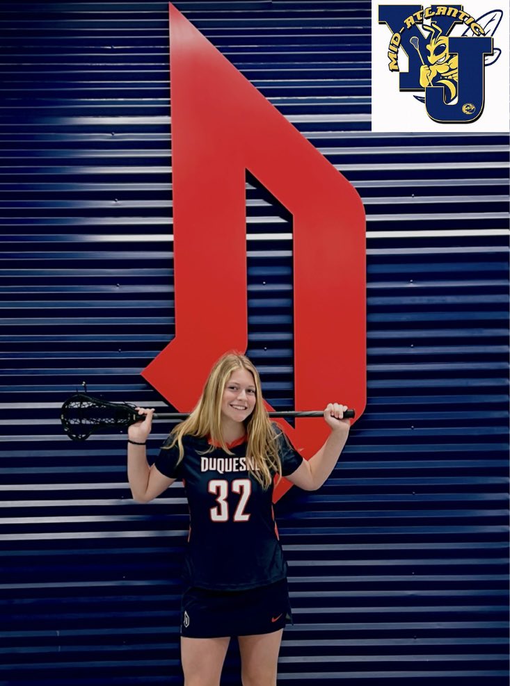 meganmarco24's tweet photo. Blessed to announce my commitment to play Division 1 Lacrosse at Duquesne University! Huge thank you to my family, coaches, and teammates for helping me get here!! Excited for the next 4! GO DUKES!!💙❤️ https://t.co/aiBCqh2iDO