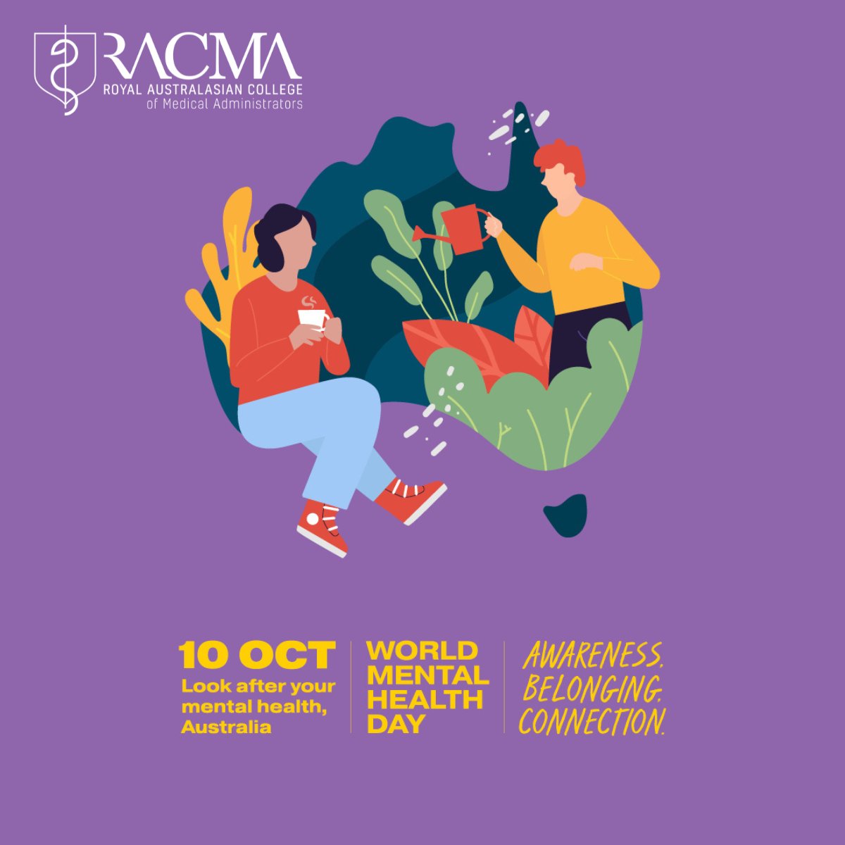 medManagerRACMA's tweet photo. 10/10 is #WorldMentalHealthDay RACMA acknowledges the significance of making this cause a priority everyday. As Medical Leaders we should not forget we are not immune to the physical and emotional impacts of post pandemic and the daily rigours of being a #MedicalLeader. #racma https://t.co/EejbUVfPap
