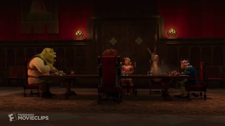 perseoanaklusmo's tweet photo. No había visto una cena así de incómoda desde Shrek 2 #HouseOfTheDragon https://t.co/yTne2QbYjC