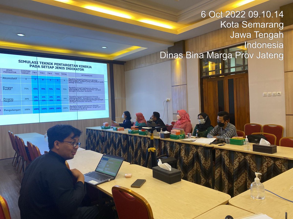 set_dpubmckjtg's tweet photo. Kamis, 6 Oktober 2022
Sosialisasi dan Inputing pada Aplikasi e-Controlling Kinerja Triwulan III TA 2022
@dpubmckjateng https://t.co/CcBff6dN01