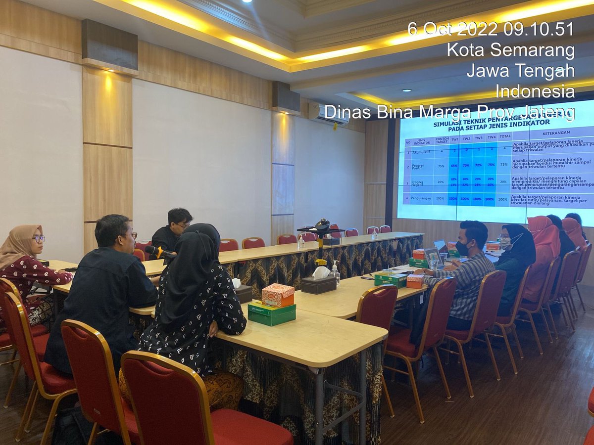 set_dpubmckjtg's tweet photo. Kamis, 6 Oktober 2022
Sosialisasi dan Inputing pada Aplikasi e-Controlling Kinerja Triwulan III TA 2022
@dpubmckjateng https://t.co/CcBff6dN01