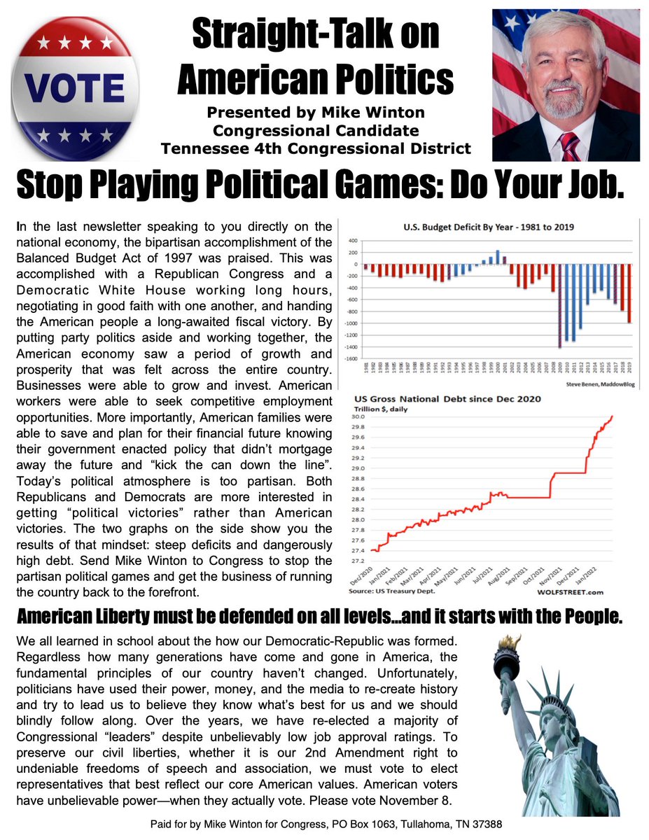 votemikewinton's tweet image. Common Sense and bold enough to say NO #welikemike