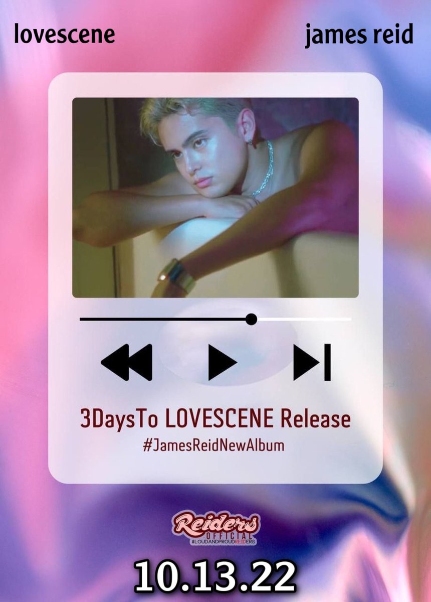 Happy Monday! We are getting ever so close to 10.13.22. @tellemjaye’s 2nd studio album #lovescene 🌹 coming thru! Pre-save: orcd.co/jamesreid_love… Tweet with us using our hashtag and tagline. 3DaysTo LOVESCENE Release #JamesReidNewAlbum