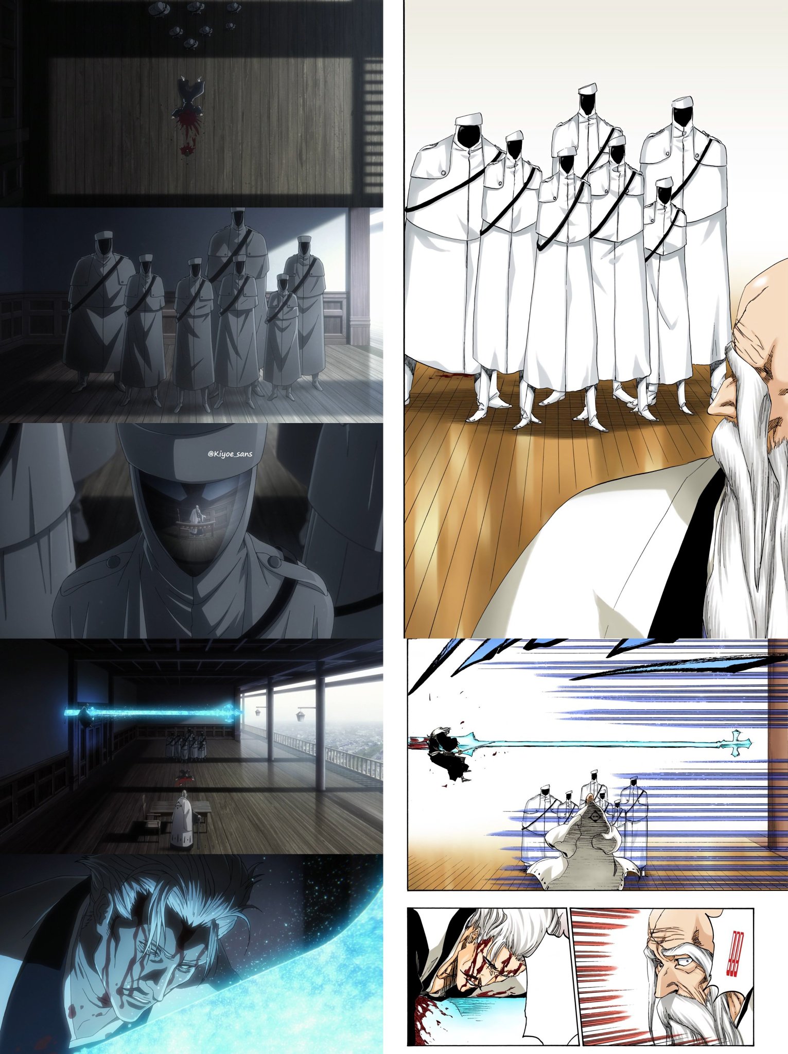 Kiyoe (ピーター) on Twitter "Miembros del Wandenreich ante Yamamoto