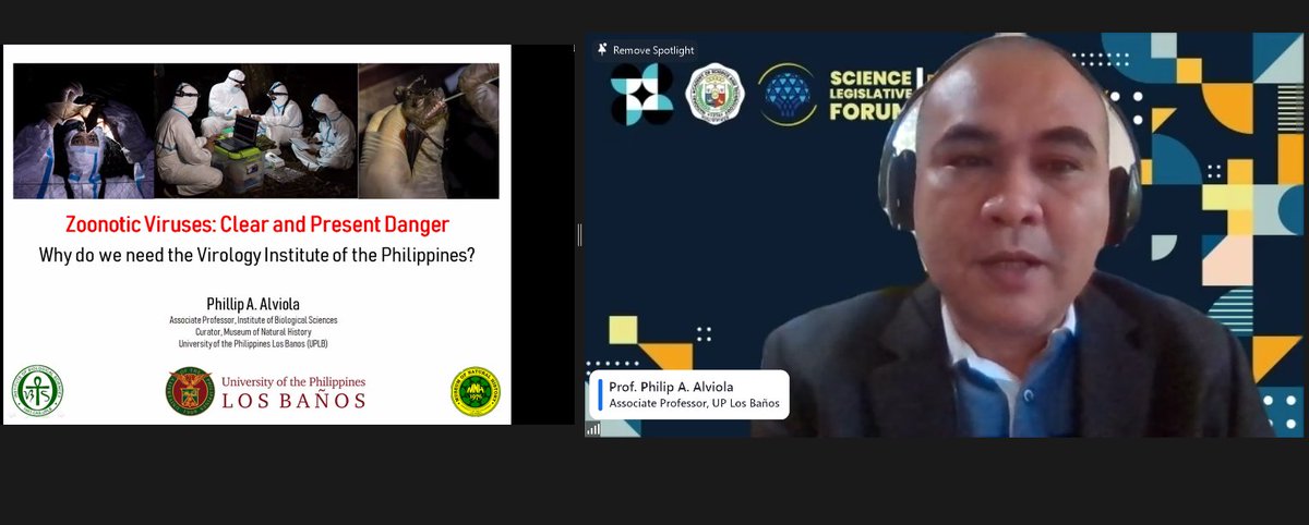nastphl's tweet image. Prof. Philip Alviola (OYS, 2017) gives additional evidence on the need for a PH Virology Institute. He presents the findings of their research which identified lineages of viruses with epidemic and pandemic potential in the country. #PilipiNAST #VIPact