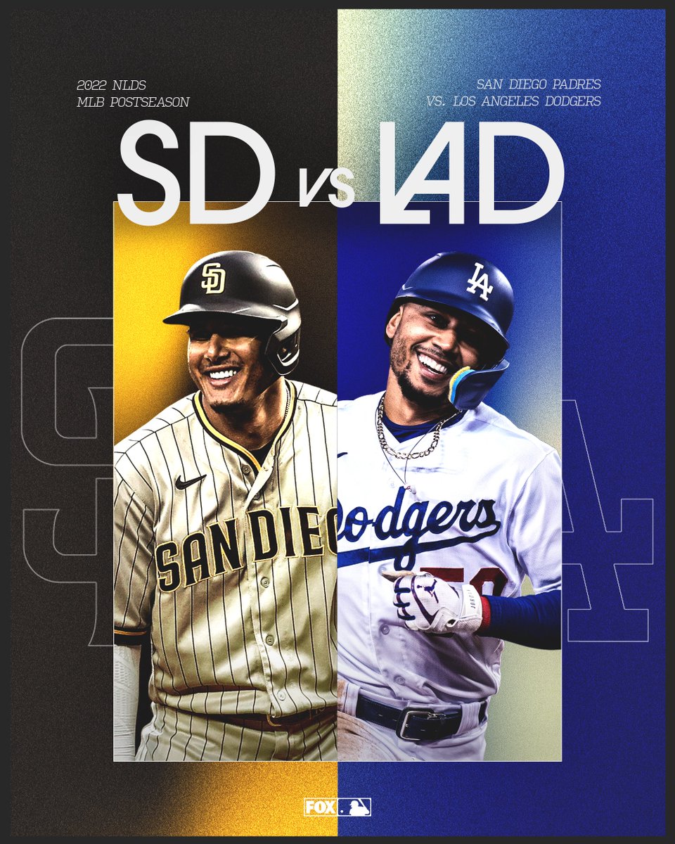 FOX Sports: MLB on X: NL WEST BATTLE IN THE POSTSEASON🌴🍿 The @Padres  will take on the @Dodgers in the NLDS!  / X
