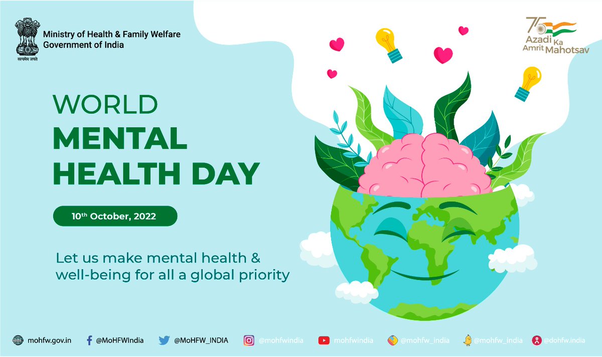 This #WorldMentalHealthDay, let’s encourage those living with #mentalhealth problems to reach out &amp; seek help. #LetsTalk #SwasthaBharat