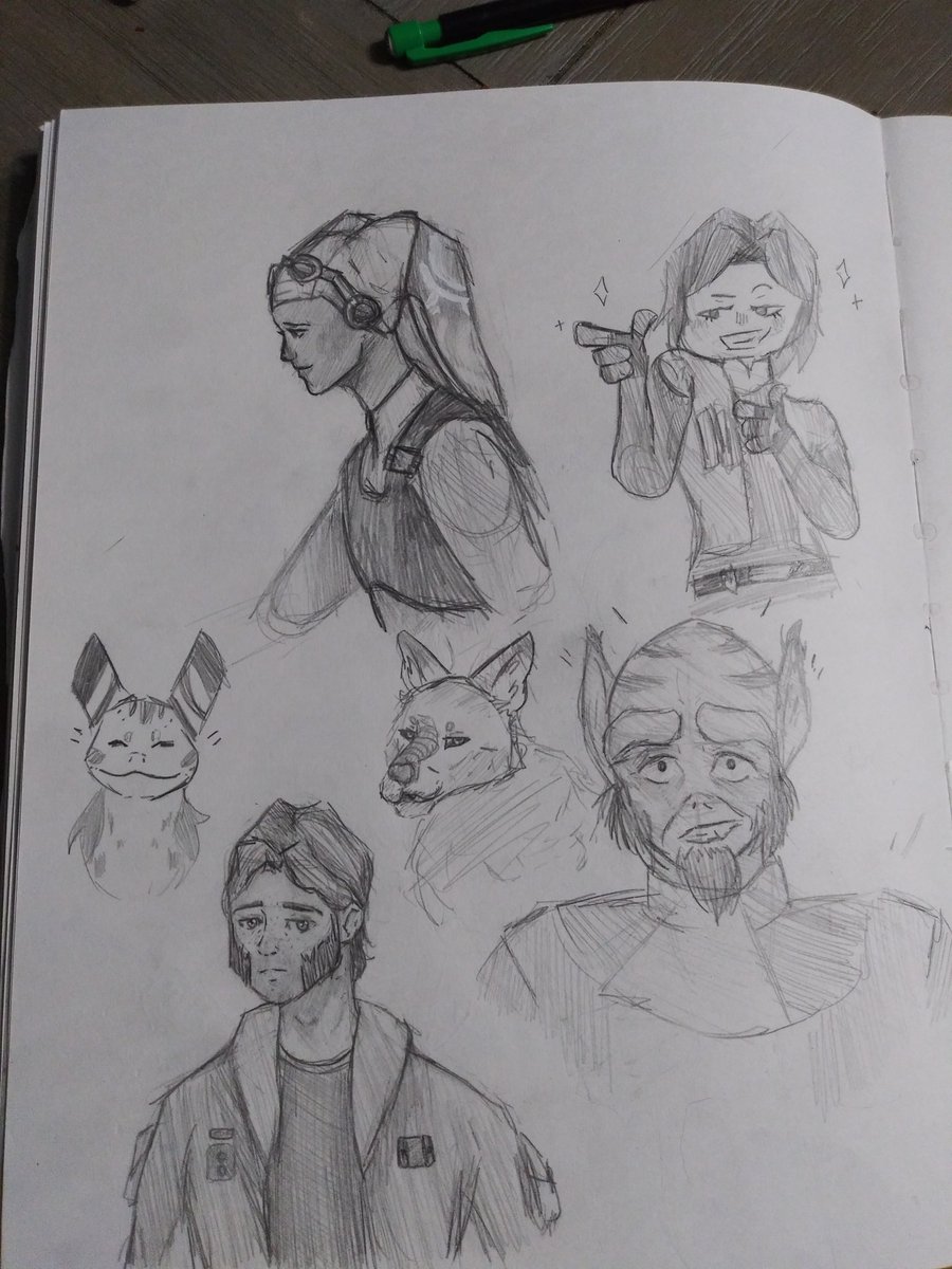 local_sw_nerd's tweet photo. I love how this page turned out! #HeraSyndulla is my favourite on this page I love how I drew her 😍 I over stylized #Garazeb Orrelios but that's ok. Still love it 😗 https://t.co/4PcIqo9Sib