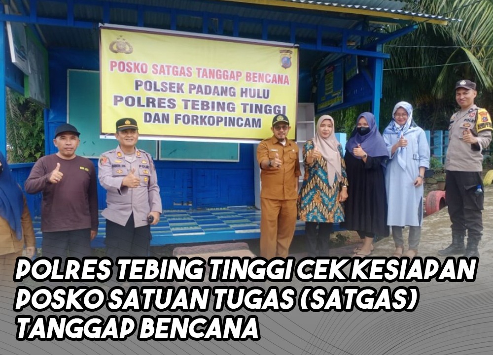 Polres tebing tinggi cek kesiapan posko satgas tanggap bencana
#HadirTanggapBencana
Polri Tolong Korban Bencana