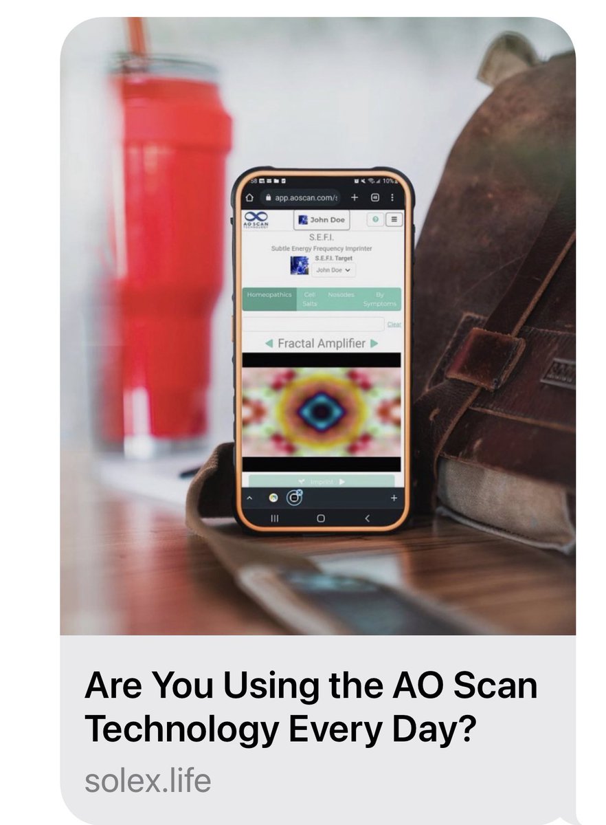 A day in the life of the AO Scan user…. youtube.com/shorts/TkQTzDV…  #health #biohacker #frequencytechnology #solex #aoscan  #healthy #ketosis #autophagy