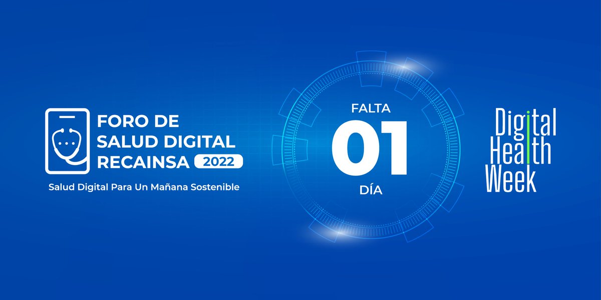 RECAINSAnetwork's tweet photo. Y estamos a menos de 1 día para dar inicio a nuestro Foro de Salud Digital - “Salud Digital Para Un Mañana Sostenible” 

Puedes seguir nuestra transmisión en vivo en nuestro canal de YouTube https://t.co/e5rDJidaDL 💥

#ForoDeSaludDigital #ForoRECAINSA #DigitalHealthWeek https://t.co/eYMvQp2Jv7
