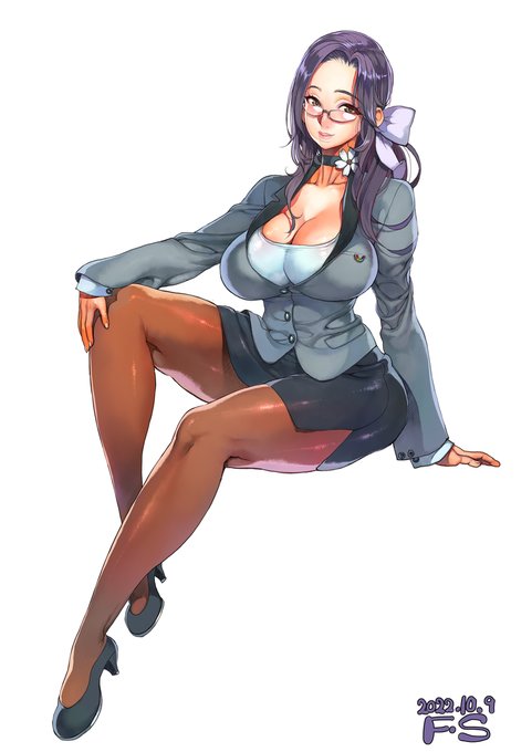 スケブ #オリジナル #女の子 #眼鏡 #スーツ #おっぱい https://t.co/P5tG21r8mg 