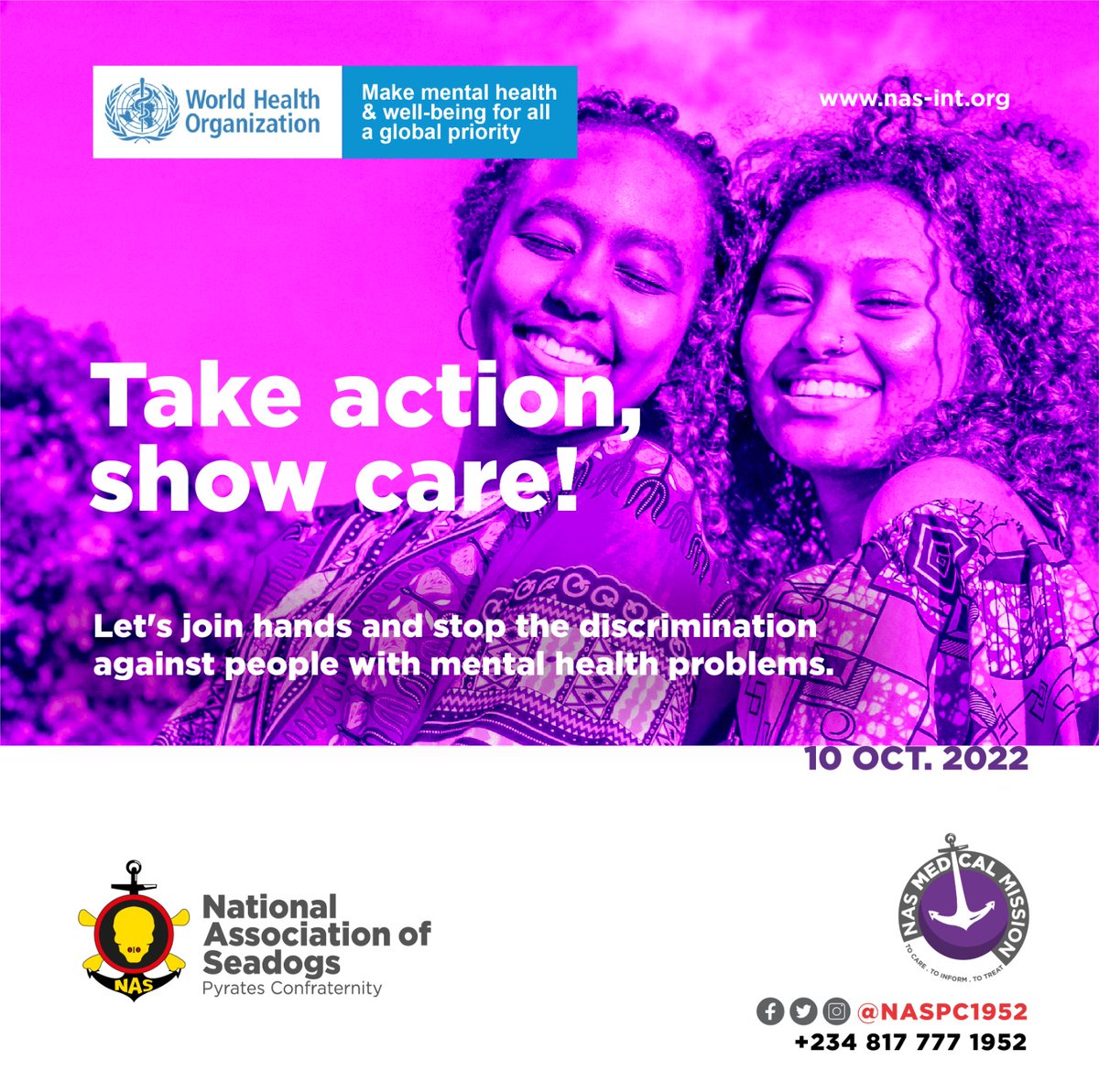 nasmedical's tweet photo. World Mental Health Day 2022
Mental Health Deserves Urgent Attention in Nigeria

The theme – Make Mental Health and Well Being For All a Global Priority - drives home the urgent need for countries around the world to pay more attention to the mental well being of their citizens. https://t.co/KopD44HF0D