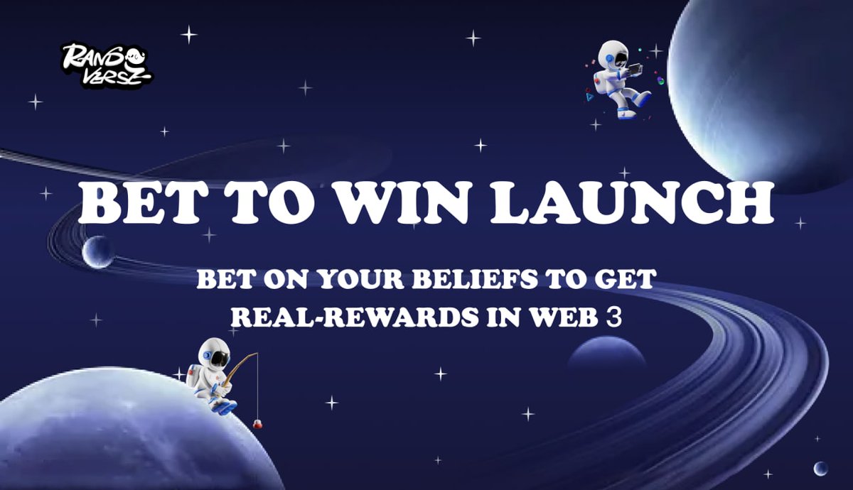 Randverse's tweet photo. 📢#Randverse BET TO WIN #Launch 

Trade on the world topics💰

Place your bet with 👇
https://t.co/l9kJ0Xc8K1 https://t.co/VpFP1birPn