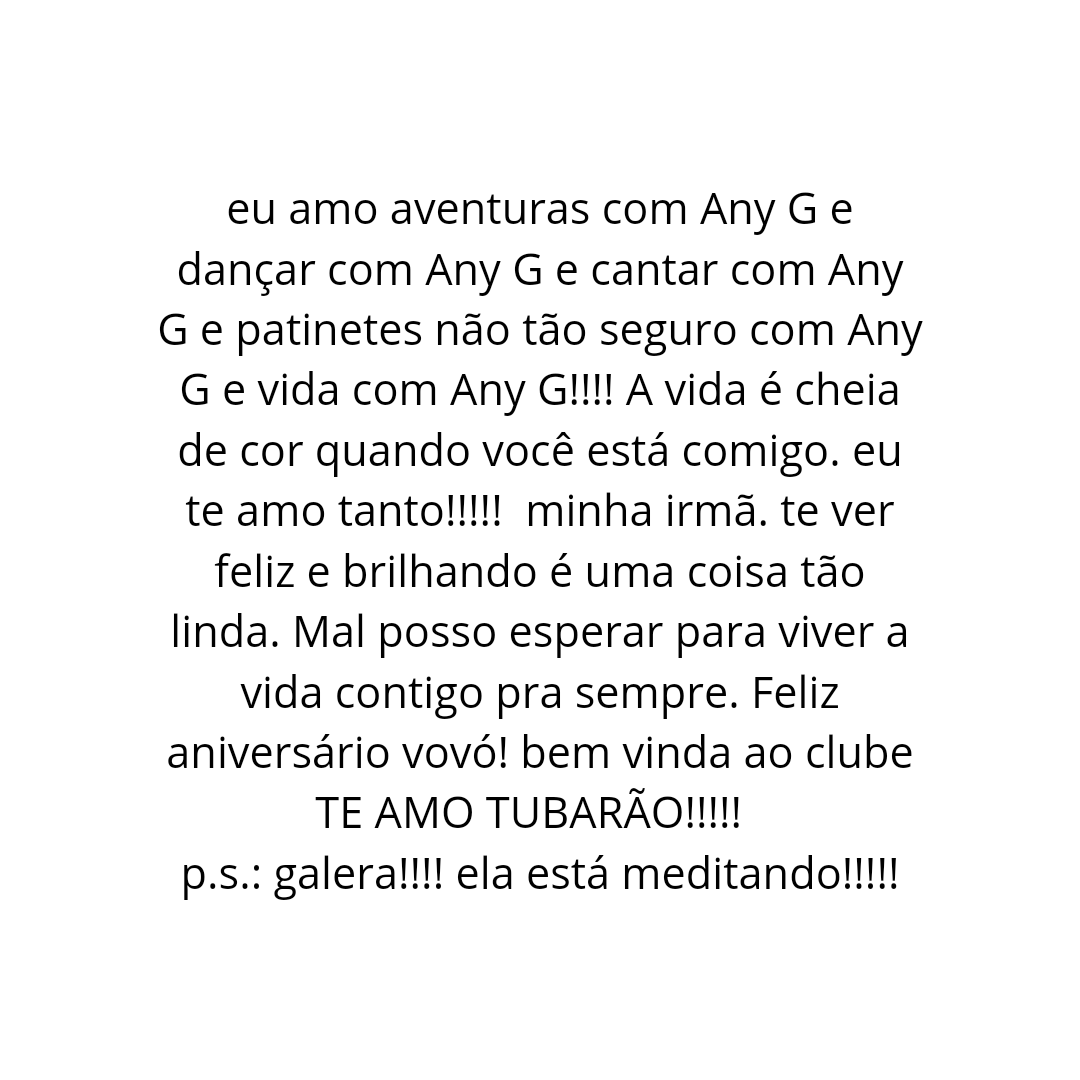 AnyGTidings's tweet photo. LINDAS! Mônica Mamudo fez uma publicação parabenizando Any Gabrielly. #20DaAny ✨ https://t.co/Z1SP3DILUT