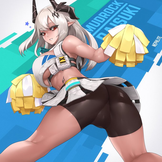 Cheergirl Mudrock (マドロック 泥岩) Public ver.#明日方舟 #Arkngihts #cheer #チア 