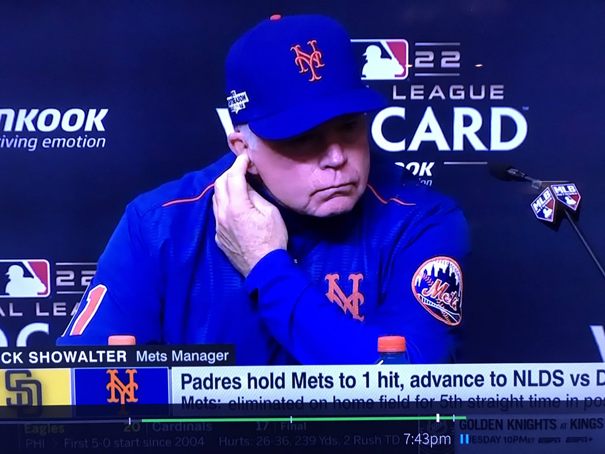 Wait, did you see him go to his ear there? He got something on there?