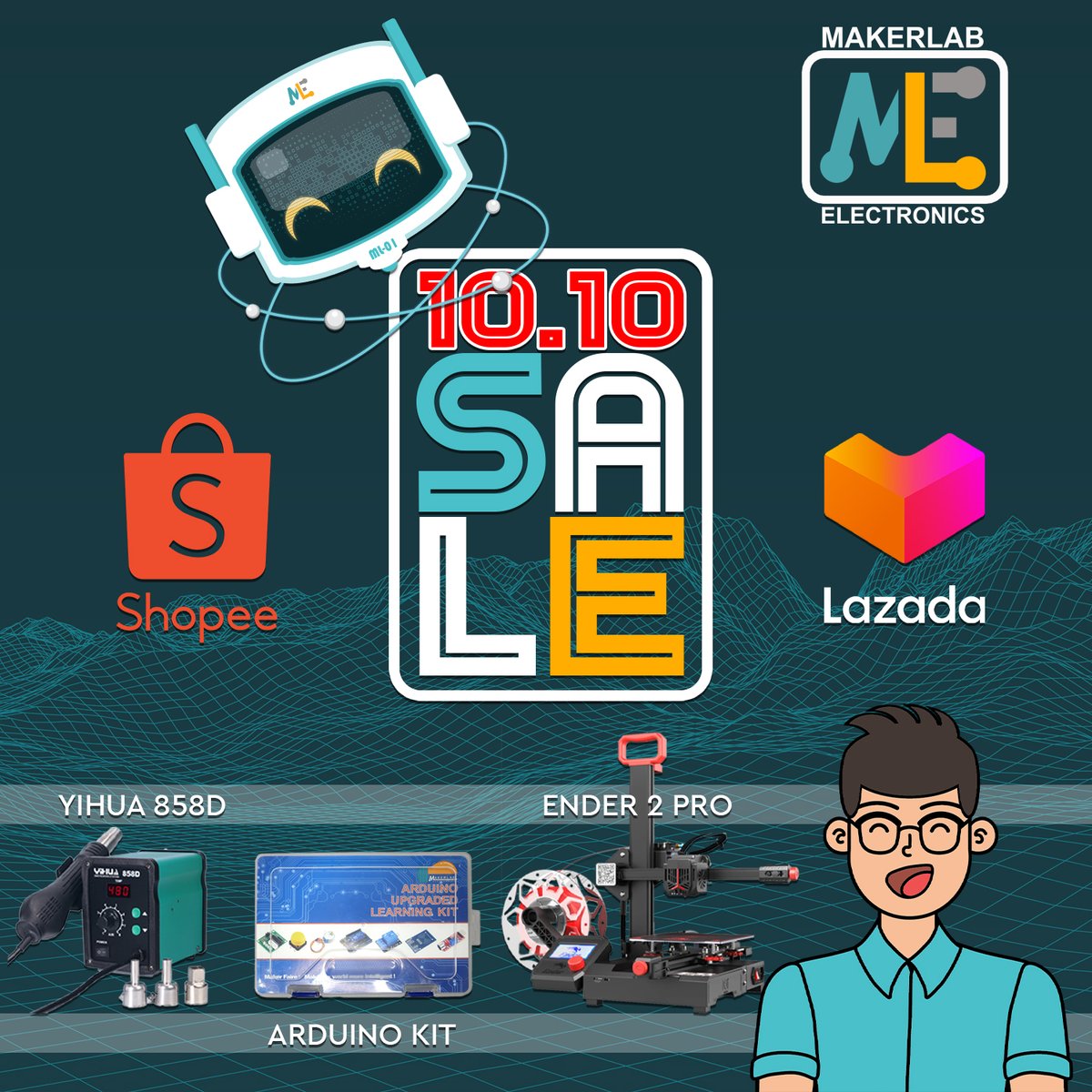 makerlab_e's tweet image. Perfect talaga ang timing mo dahil marami na naman ang naka-sale sa ating products! 

Add to cart na mga Makers!

#MakeItMakerlab
#MakerlabElectronics
#1010Sale