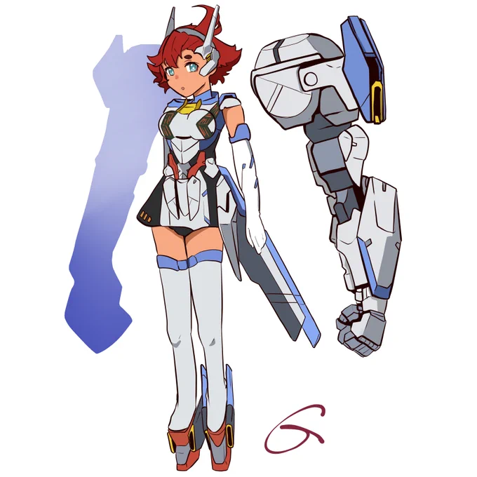 スレッタとエアリアル描きました#水星の魔女 #ガンダム 