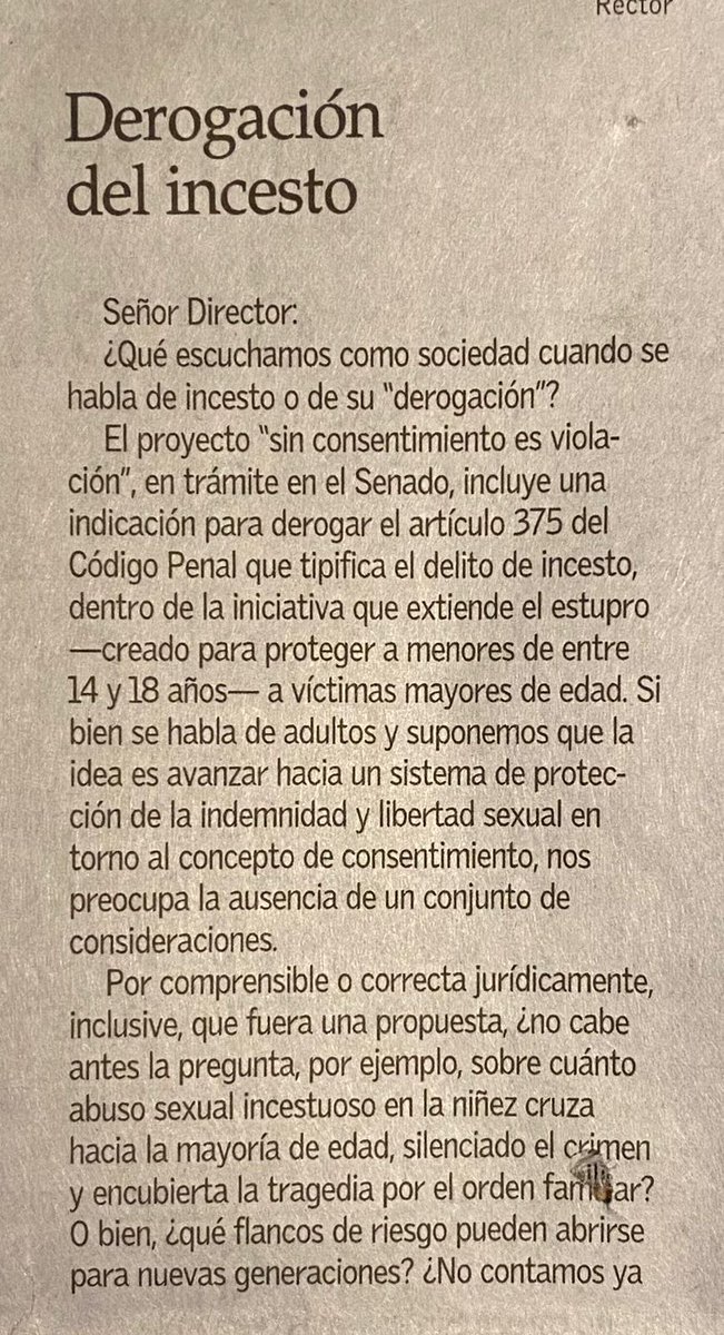 derechoaltiempo's tweet photo. De todas las avenidas, los apoyos a #entrevistasvideograbadas, #leymaltratoinfantil , #imprescriptibilidadASI. Cuesta entender por qué tantas omisiones todavía sobre la eventual derogación del incesto de nuestros cód. de justicia. Lo que no se nombra no existe. Informémonos 🙏🏻 https://t.co/RUnjgSNP1n