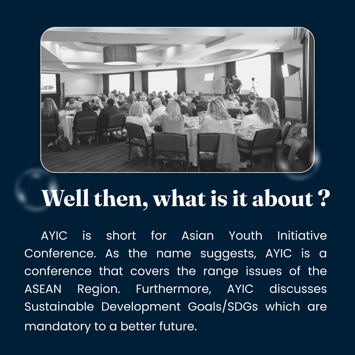 The_AYIC's tweet photo. AYIC is one of the things that accommodates a place to study for millennials and getting real knowledge for the future, so come and join us!

For more information:
Instagram: @the_ayic
Twitter: @the_ayic 

#AYIC2022 
#AchievingProsperity https://t.co/vHSFLitabG