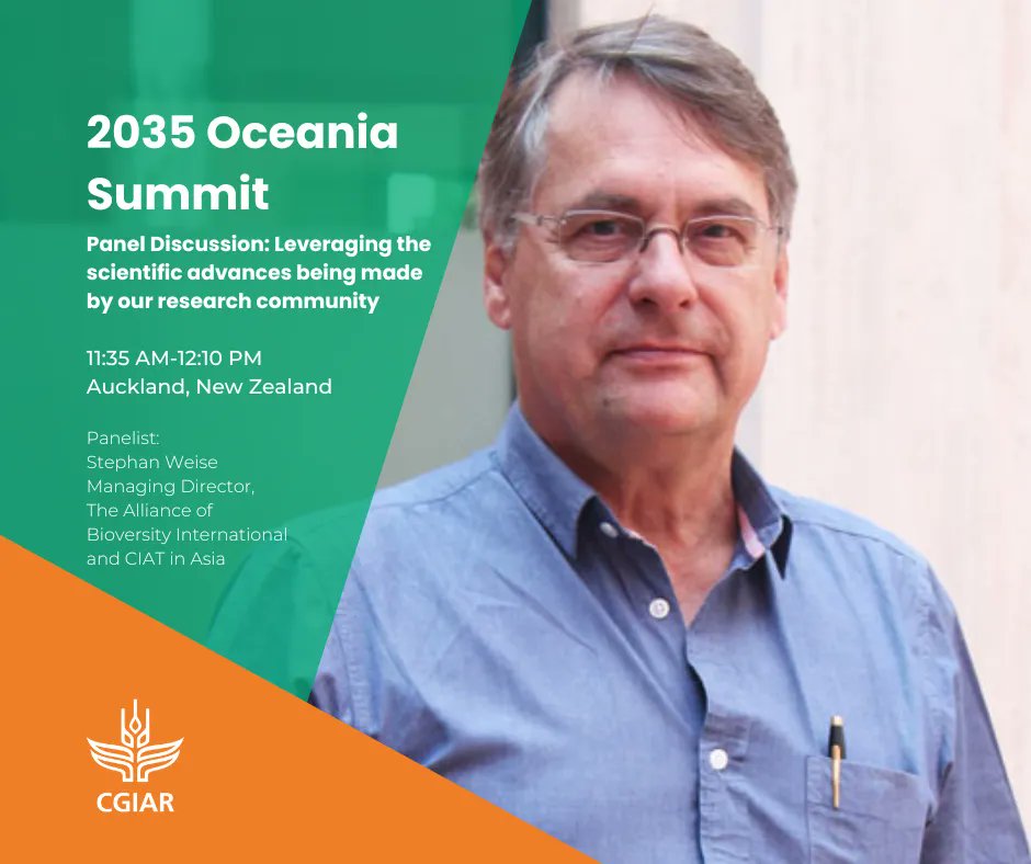 On the 1st day of the #2035OceaniaSummit, CGIAR's Stephan Weise @BiovIntCIAT_eng joined a fruitful discussion about adopting science to help transform agrifood systems to be more sustainable. Learn more 👉 on.cgiar.org/3rJlgxk #OneCGIAR