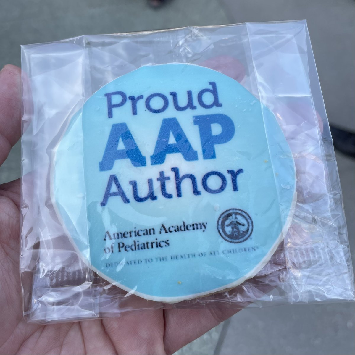 DrBenSpitalnick's tweet photo. Publishing #BabyCareAnywhere with #AAPPublishing has been one of the most satisfying highlights of my pediatric life… but didn’t expect it to be as sweet as this! Thanks @marktgrimes @jmahony11 @KathrynSparks and team! #AAP2022 #yummy #MoreToCome #ShopAAP https://t.co/Pzz3SULAAg