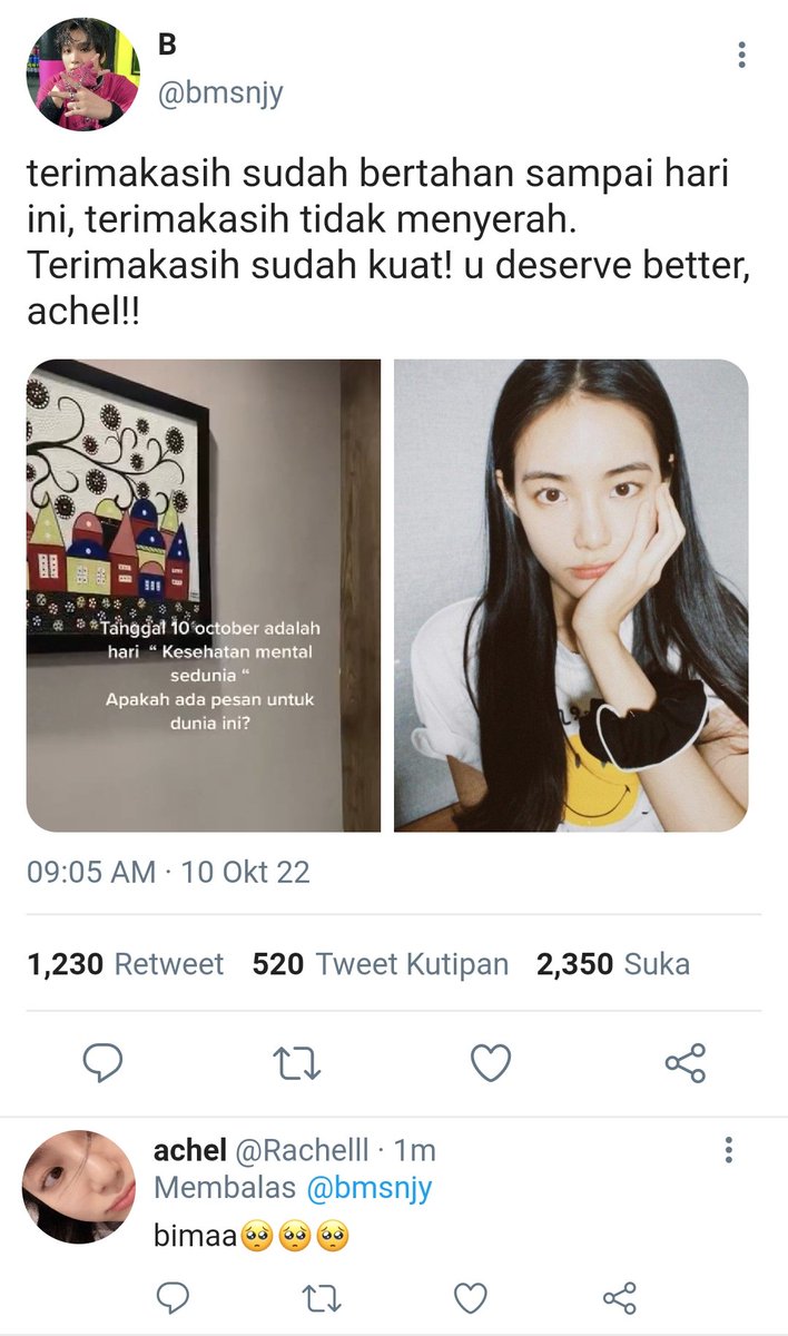 iswendyys's tweet photo. MentalHealthDay

Lee haechan seven tweet au https://t.co/ywGIvkTNaD