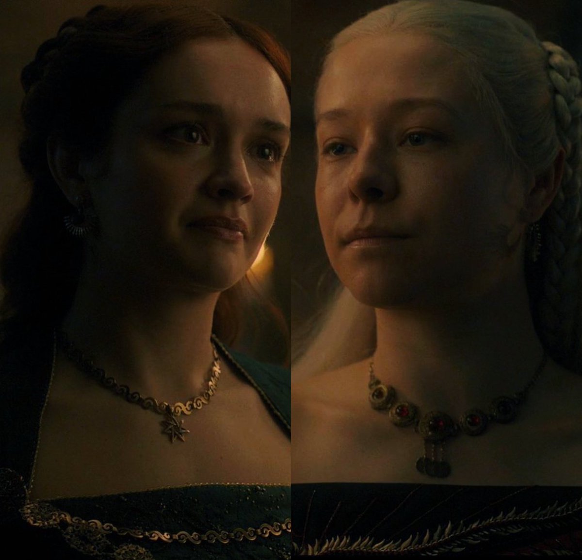 DreamofASOIAF's tweet photo. They genuinely shared one final good moment together before all the chaos unfolds 😩 #HouseOfTheDragon https://t.co/CKzJAEfgNL