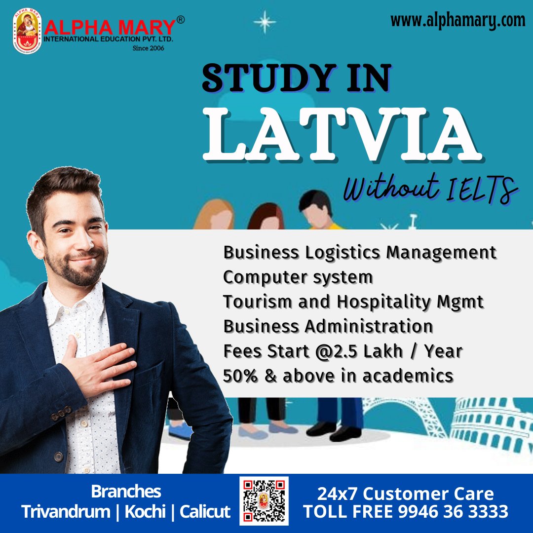 mary_education's tweet photo. Dream Abroad! Study Abroad in LATVIA | Apply now for the Next Intake
For more information:
Call ☎️ or Whatsapp 📱 : +91 9946 36 3333
#Online IELTS #LATVIA #study #work #settle https://t.co/nIeEowGd8H