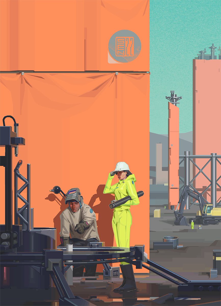 Sentruos's tweet photo. Safety Squints.
Back from an unplanned art hiatus
#HEAVYPAINT #art #scifi https://t.co/9BnvESKzo6
