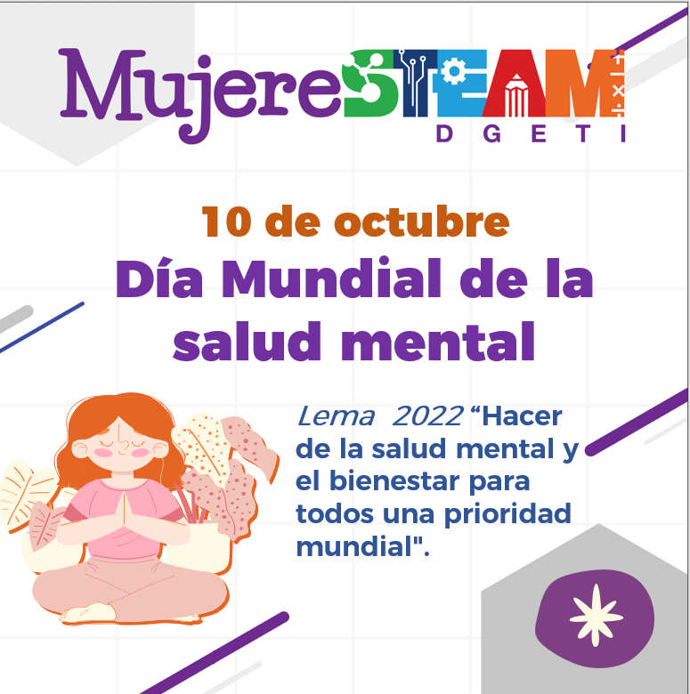 MujerSTeamDGETI's tweet photo. El propósito de esta fecha es visibilizar el trastorno mental que están padeciendo los miembros de la sociedad, generar un conjunto de estrategias que sirvan de apoyo a estas personas y les ayude a sobrellevar su enfermedad o curarse definitivamente. 
#DiaMundialdelaSaludMental https://t.co/kZMiB1KBjW