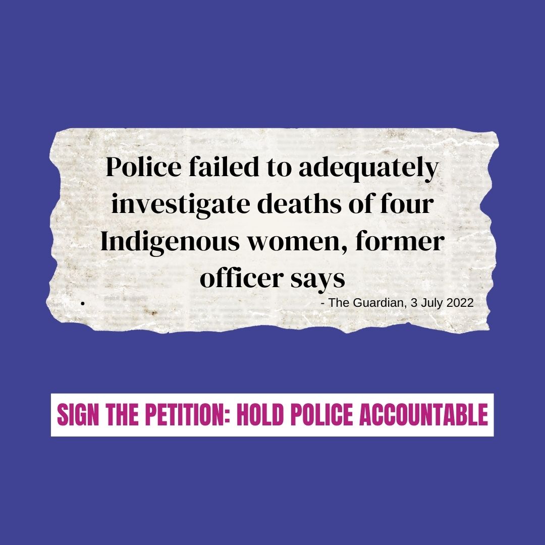 FairAgenda's tweet image. "Police failed to adequately investigate deaths of four Indigenous women, former officer says"

theguardian.com/australia-news…

Sign the petition at: fairagenda.org/policeaccounta… 4/