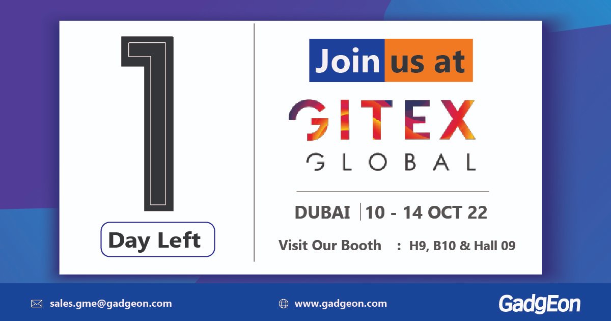 Gadgeon's tweet image. Are you visiting #GITEX2022 this year? Come on over to our booth H9, B10 &amp;amp; Hall 09 to experience the #IIoT Platform - @DelpheonIIoT &amp;amp; learn how you can leverage this capability to revolutionize your organization.
Contact at sales.gme@gadgeon.com
#GITEXGLOBAL #technology #AI