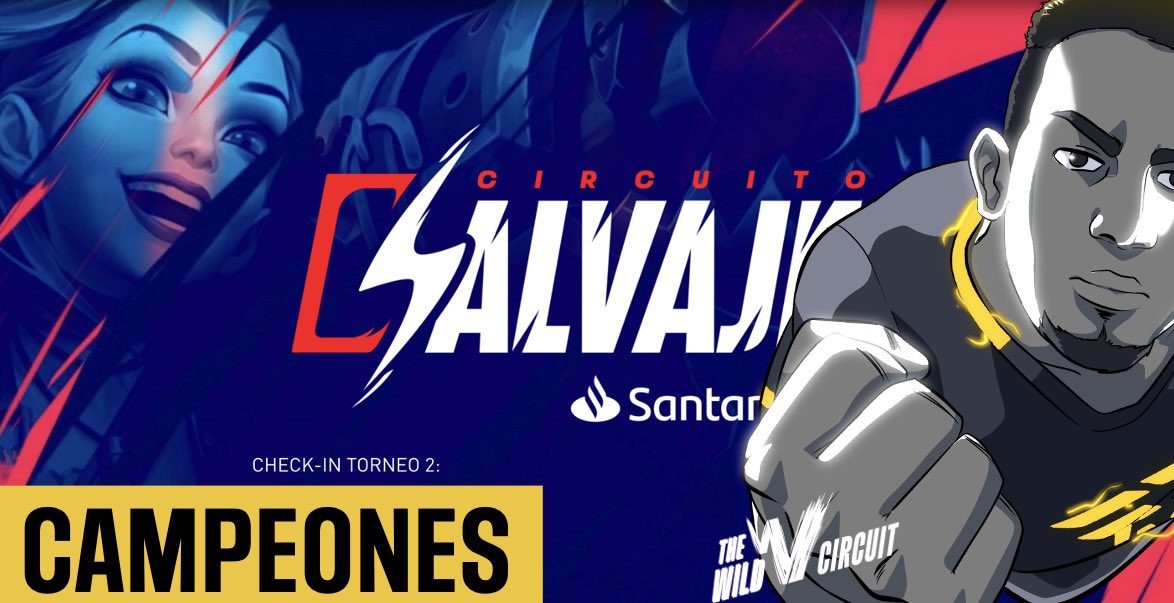 C A M P E O N E S S S 💛🖤

Con un cerrado 1-0 vs <a href="/STMNesports/">STMN Esports</a> , nos consagramos campeones del Circuito Salvaje Santander -Torneo 2 <a href="/wresports_la/">Wild Rift Esports LATAM</a> <a href="/LVPmex/">LVP Liga de Videojuegos Profesional México.</a> 

A prepararnos para la play-off 

#GOE7 #wildrift