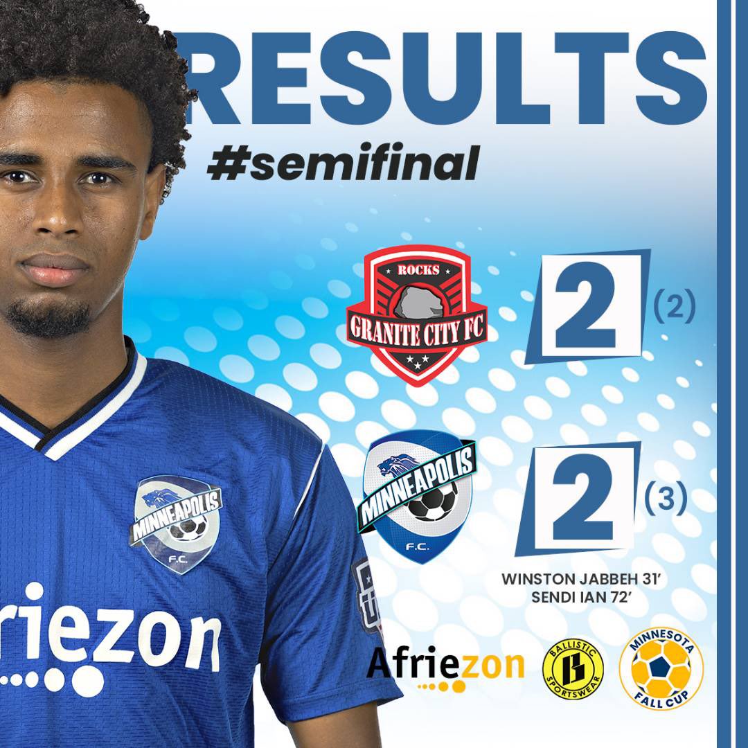 💪🏽🔥⚽️ Following a 2:2 stalemate by the end of the regular time, both teams were sent into penalty kicks to determine the winner of the semifinal and the #CityLions edged it over Granite City FC by a 3:2 margin to book a place in Sunday’s Finals! #GoingBeyond #WeAreRising
