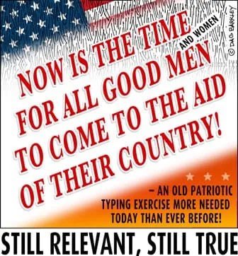 JLewisBlake's tweet image. How we used to learn to type: “Now is the time for all good men to come to the aid of their country.”