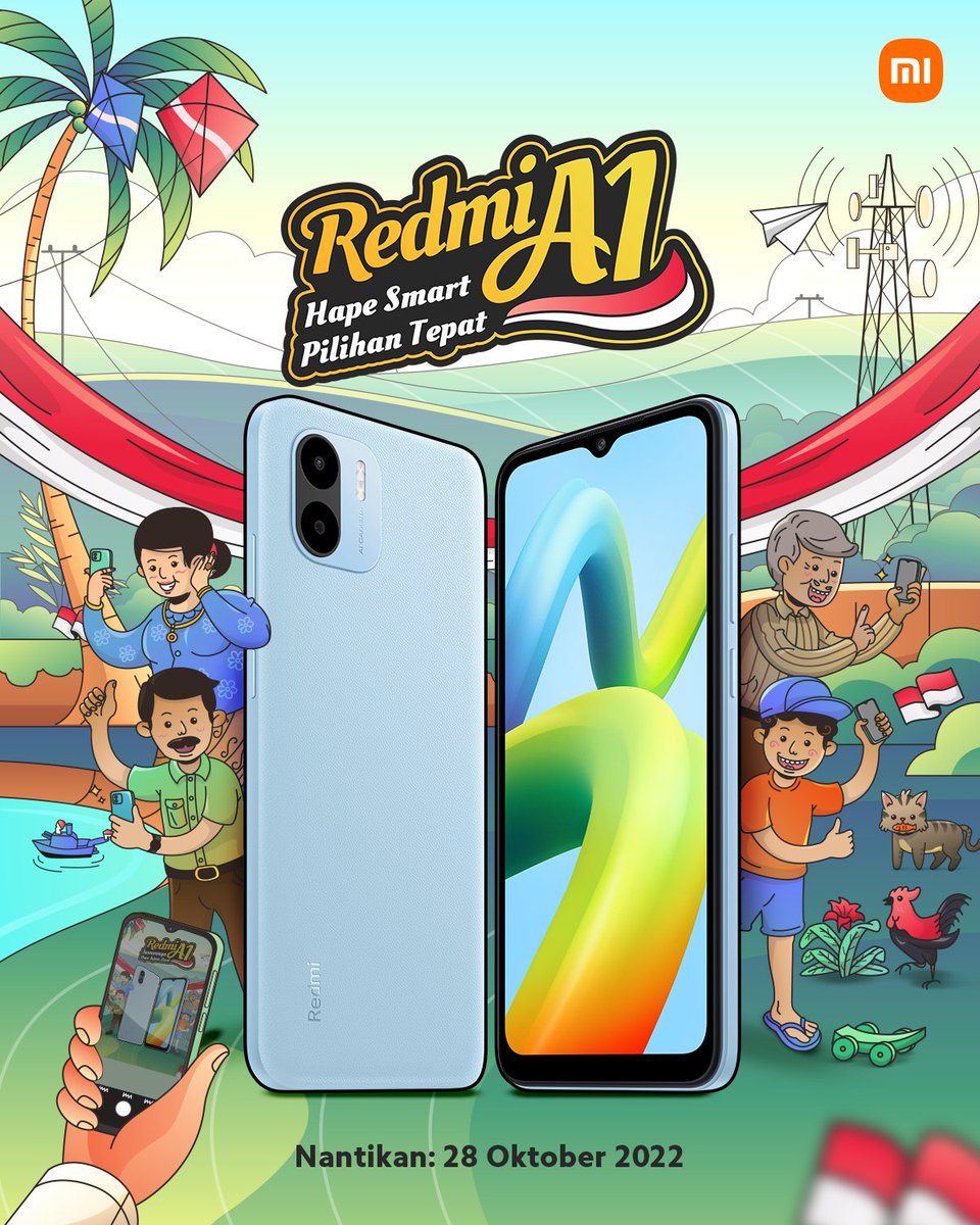 Kangen keluarga di kampung? Pake hape smart, tinggal videocall-an buat lepas rindu!   
Pengen belanja tapi mager jalan? Pake hape smart, belanja online di manapun yang kamu suka!

Saatnya upgrade hape kamu ke Redmi A1! Nantikan kedatangannya!
#RedmiA1 #HapeSmartPilihanTepat
