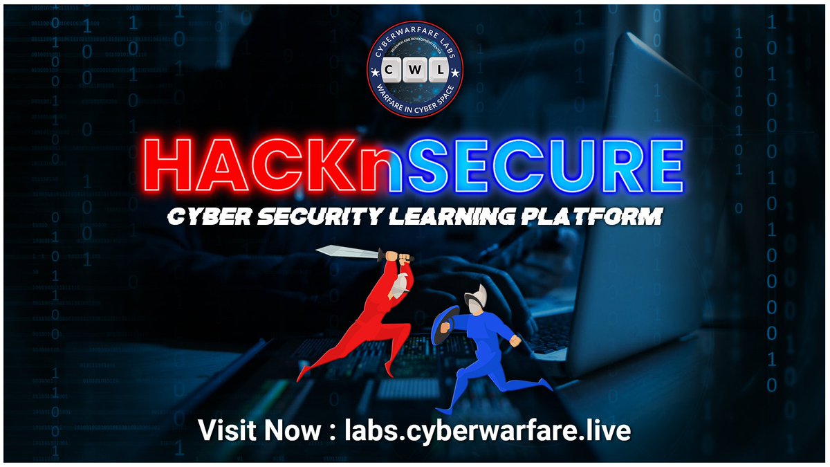 cyberwarfarelab's tweet photo. Learn & Boost your Multi-Cloud Red Team Skills at our HacknSecure Platform. ββ
Platform : https://t.co/Pokl1A4pcU
Email : support@cyberwarfare.live
#cyberwarfare #cybersecurity #hacknsecure #blueteam #security #cyberwarfarelabs #platform #hackingplatform https://t.co/RZbm59p3S0